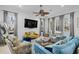 Cozy living room with comfortable seating, stylish decor, and ample natural light at 496 Starlit Way, Myrtle Beach, SC 29579