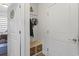 Entryway with white wainscotting and bench seating at 5716 Lombardia Circle, Myrtle Beach, SC 29579
