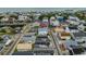 Aerial view showcases neighborhood, close beach access, and nearby pond at 6001 - 1459 S Kings Hwy., Myrtle Beach, SC 29575