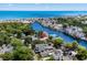 Aerial view of home, canal, ocean and neighborhood near the coastline at 6001 - Z-49 S Kings Hwy., Myrtle Beach, SC 29575