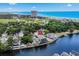 Waterfront view of the home and the canal leading to the ocean in the distance at 6001 - Z-49 S Kings Hwy., Myrtle Beach, SC 29575