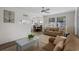 Inviting living room features lots of natural light and open floor plan to dining and kitchen at 6001 - Z-49 S Kings Hwy., Myrtle Beach, SC 29575