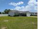 Well maintained home with vinyl siding, mature shrubs, and a spacious front yard at 671 American Beech St., Loris, SC 29569