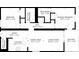 Detailed floorplan layout of bedrooms, bathrooms, kitchen, and living areas at 720 N Waccamaw Dr. # 205, Garden City Beach, SC 29576