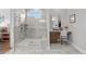 Bathroom with glass enclosed shower and vanity at 7374 Sarteano Dr., Myrtle Beach, SC 29572