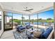 Relaxing screened porch with comfortable seating and lake view, perfect for enjoying the outdoors at 7374 Sarteano Dr., Myrtle Beach, SC 29572