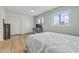 Comfortable bedroom features natural light from two windows and ample closet space at 775 Plantation Dr. # 53, Little River, SC 29566