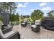 Outdoor patio area with patio furniture, lush landscaping, and golf course view at 775 Plantation Dr. # 53, Little River, SC 29566