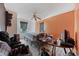A messy bedroom with items on the floor and on the bed, bare concrete floors at 903 N Park St. Ext., Mullins, SC 29574