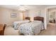 Bedroom with twin beds and neutral carpeted floors at 951 Plantation Dr. # F1, Little River, SC 29566