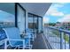 Relaxing balcony space with outdoor seating and views at 9550 Shore Dr. # 225, Myrtle Beach, SC 29572