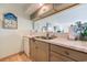Close up view of the kitchen sink and marble countertops at 9550 Shore Dr. # 225, Myrtle Beach, SC 29572