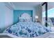 Well-lit bedroom with comfortable bed and a balcony at 9550 Shore Dr. # 225, Myrtle Beach, SC 29572