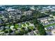 Aerial view of residential area with well-maintained lawns, paved roads, and neatly arranged houses at 1836 Juniper Dr., Conway, SC 29527