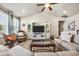Bright living room with a vaulted ceiling, built-in entertainment center, and comfortable seating at 1941 La Playa Dr., Myrtle Beach, SC 29588