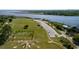 Scenic aerial view of park and boat launch alongside calm waterfront at 208 Prince St., Georgetown, SC 29440