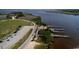 Aerial view of waterfront boat launch and docks, a boater's dream at 208 Prince St., Georgetown, SC 29440