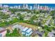 Aerial view showcasing homes close to ocean, beaches, downtown buildings and neighborhood at 2310 Seaseeker Ln., Myrtle Beach, SC 29577