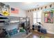 Playful ' room featuring a bunk bed, fun decor, and wood-look floors provides a creative space at 280 Macarthur Dr., Conway, SC 29527