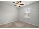 Cozy bedroom featuring carpeted floors, a ceiling fan, and a bright window at 326 Picnic Basket Pl., Longs, SC 29568