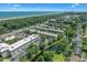 Beautiful aerial view of a coastal community near the beach with lush green landscaping at 4701 N Kings Hwy. # 8, Myrtle Beach, SC 29577