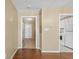 View of hallway leading to foyer, laundry area, and a glimpse into other rooms at 4701 N Kings Hwy. # 8, Myrtle Beach, SC 29577