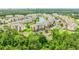 Overhead view of condos near pond, showcasing parking, landscaping and proximity to nearby city at 4865 Luster Leaf Circle # 402, Myrtle Beach, SC 29577