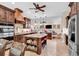 Expansive kitchen with large center island, stainless appliances, and seamless living area access at 487 Trestle Way, Conway, SC 29526