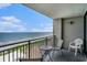 Balcony with ocean view, with seating perfect for relaxing and enjoying the scenery at 5523 N Ocean Blvd. # 1410, Myrtle Beach, SC 29577