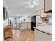 Bright and open living room with ocean view balcony, connected to the dining area at 5601 N Ocean Blvd. # A309, Myrtle Beach, SC 29577