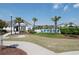 Well maintained clubhouse with sidewalks, mature landscaping, and near the community pool at 5801 Oyster Catcher Dr. # 431, North Myrtle Beach, SC 29582
