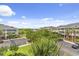 Scenic view of the condo community, showcasing well-maintained buildings, lush landscaping, and ample parking at 5801 Oyster Catcher Dr. # 431, North Myrtle Beach, SC 29582