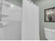 Bathroom with shower, toilet, and neutral decor at 605 Waterway Village Blvd. # 31A, Myrtle Beach, SC 29579