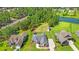 Aerial view of stunning property with lush landscaping and private pond at 609 Mccown Dr., Conway, SC 29526