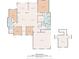 Detailed floor plan showcasing the spacious layout of this home with a total of 2470 sq. ft at 609 Mccown Dr., Conway, SC 29526