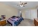 Bedroom with a bed, closet, and dresser at 6204 Sancindy Ln., Myrtle Beach, SC 29572