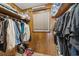 Spacious walk-in closet with built-in shelving for organized storage at 6204 Sancindy Ln., Myrtle Beach, SC 29572