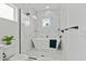Elegant bathroom featuring a freestanding tub, a walk-in shower, and sleek, modern fixtures at 6706 Ocean Breeze Loop, Myrtle Beach, SC 29572