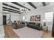 Open-concept living area features modern decor, stylish furniture, and plenty of natural light at 6706 Ocean Breeze Loop, Myrtle Beach, SC 29572
