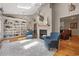Unique space with skylights, a fireplace, and hardwood floors perfect for a study or bonus room at 77 Capt Anthony White Ln., Georgetown, SC 29440