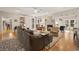 Cozy living room features a fireplace, built-in shelving, and a comfortable seating arrangement at 77 Capt Anthony White Ln., Georgetown, SC 29440