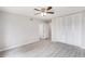 A serene bedroom with ample closet space, neutral walls, and modern flooring for a calming atmosphere at 800 Egret Circle # 53, Little River, SC 29566