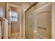 Close up view of a shower with a glass door and grab bar at 1010 Swan Lake Dr., North Myrtle Beach, SC 29582
