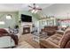 Spacious living room features a fireplace, comfortable seating, and an open floor plan at 1134 Carleita Circle, Conway, SC 29527