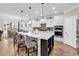 Spacious kitchen with a large island, breakfast bar, stainless steel appliances, and an open layout at 1314 Prescott Circle, Myrtle Beach, SC 29577