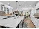 Bright kitchen with a large center island, pendant lighting, and open views to the dining and living areas at 1314 Prescott Circle, Myrtle Beach, SC 29577