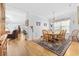 Bright dining area with hardwood floors, a round table, and elegant decor at 138 Copper Leaf Dr., Myrtle Beach, SC 29588