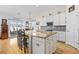 Bright kitchen with stainless appliances, granite countertops, and an island with seating at 138 Copper Leaf Dr., Myrtle Beach, SC 29588