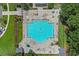 Overhead view of the community pool and lounge area, perfect for relaxation and recreation at 161 Barclay Dr., Myrtle Beach, SC 29579