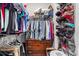 Large walk-in closet featuring an abundant amount of clothing and shoes at 227 Palm Terrace Loop, Conway, SC 29526